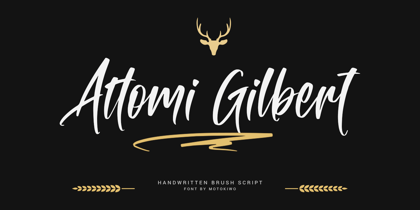 Attomi Gilbert Font preview